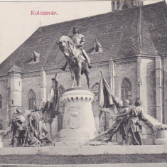 CP CLUJ MATYAS SZOBOR STATUIA LUI MATEI CORVIN ND(1907)