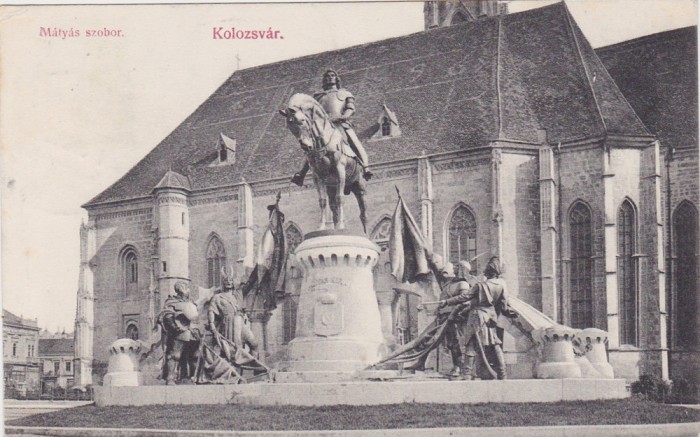 CP CLUJ MATYAS SZOBOR STATUIA LUI MATEI CORVIN ND(1907)