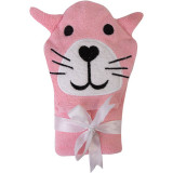 Cumpara ieftin Babymatex Jimmy Pink Panter prosop de baie cu glugă 80x80 cm