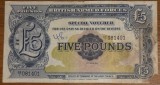 5 pounds British Armed Forces, Marea Britanie, uzată