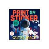 Paint by Sticker Kids: Outer Space: Create 10 Pictures One Sticker at a Time! Includes Glow-In-The-Dark Stickers