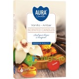 Lumanari Tip Pastila Vanilie Chihlimbar 6buc