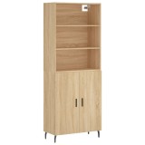 Cumpara ieftin Dulap inalt, stejar sonoma, 69,5x34x180 cm, lemn compozit