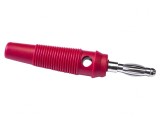 Mufă Banană 4mm Roșie 24A 60mm