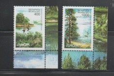 BELARUS 2001 EUROPA CEPT - FAUNA - Parc National Priojat Serie 2 timbre MNH**