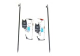 Set 2 Senzori Pescuit Diamant Alb, Antiumezeala + 2 Swingeri Luminosi, Tije, Avertizor Sensibil, Volum Reglabil, Baterii Incluse