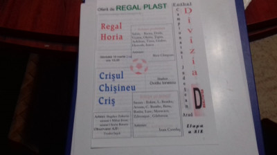 program Regal Horia - Crisul Chis. Cris foto