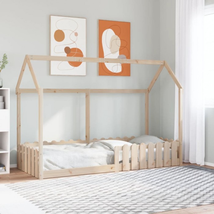 vidaXL Cadru pat tip casă pentru copii, 80x200 cm, lemn masiv de pin