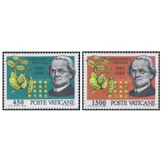 Vatican 1984 - Gregor Mendel, serie neuzata
