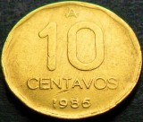 Cumpara ieftin Moneda 10 CENTAVOS - ARGENTINA, anul 1986 * cod 4382