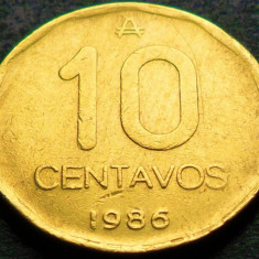 Moneda 10 CENTAVOS - ARGENTINA, anul 1986 * cod 4382