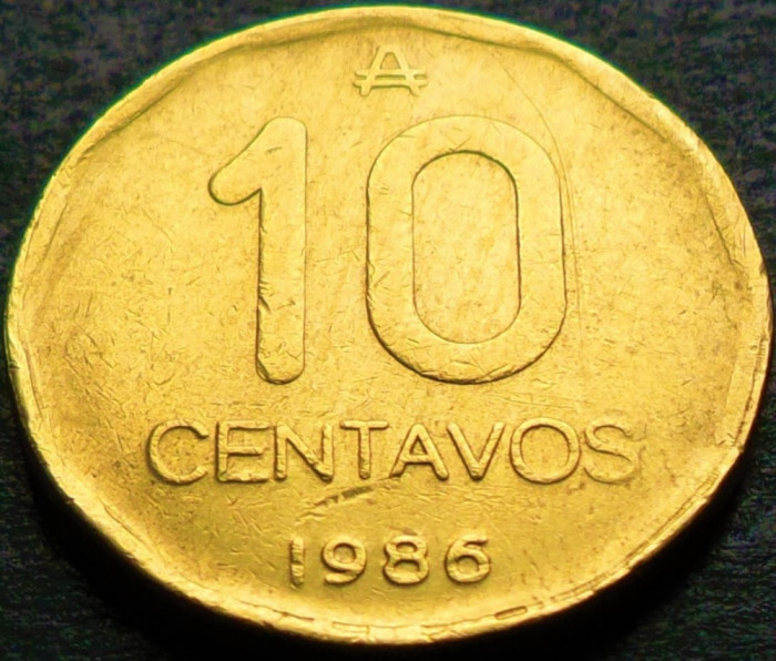 Moneda 10 CENTAVOS - ARGENTINA, anul 1986 * cod 4382