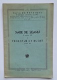 Baroul Ilfov &ndash; Dare de seamă 1940 &amp; Proiect de buget 1941 &ndash; Casa de pensiuni (1941)