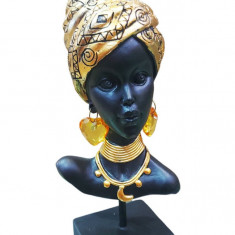 Statueta Decorativa, Africana, Auriu, 23 cm, LY239X