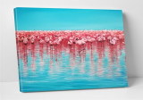 Cumpara ieftin Tablou decorativ Flamingo, Modacanvas, 50x70 cm, canvas, multicolor
