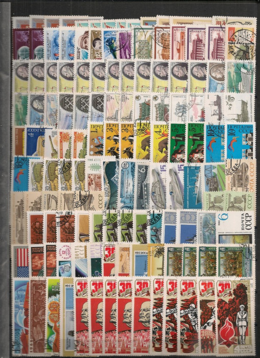 U.R.S.S.Lot peste 2.500 buc. timbre stampilate+BONUS clasorul KL.22