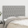 Gossi tablii de pat, 4 buc, gri deschis, 72x7x78/88 cm, textil