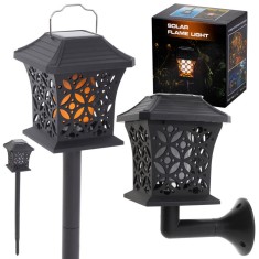 Lampa solara de exterior &bdquo;COMBO&rdquo; cu 12 LED-uri cu posibilitate de montaj la sol sau pe perete