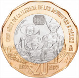 Mexic 20 Pesos 2022 ( Arrival of the Mennonites in Mexico) KM-New UNC !!!