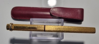 Stilou CARTIER VENDOME OVAL TRINITY RING cu penita de aur 18k foto
