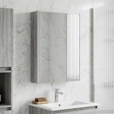 vidaXL Dulap cu oglindă pentru baie Gri Sonoma 43 x 11,5 x 60,5 cm 889228