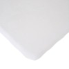 Cearsaf Saltea 75x95 cm Childhome Tricot Alb Bumbac, Protectie Moale, Elastic