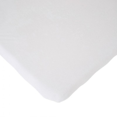 Cearsaf saltea 75x95 cm Childhome, Tricot Alb foto