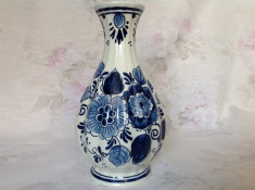 Vaza vintage ceramica Delft foto