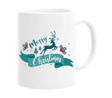 Cana alba personalizata &quot;Merry Christmas&quot;, INOVATIX&reg;. 330ml