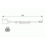 Senzor de avertizare,uzura placute de frana SKODA SUPERB III (3V3) (2015 - 2016) BOSCH 1 987 474 512