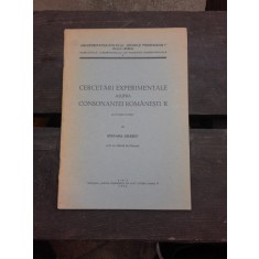CERCETARI EXPERIMENTALE ASUPRA CONSONANTEI ROMANESTI R - STEFANIA LELESCU