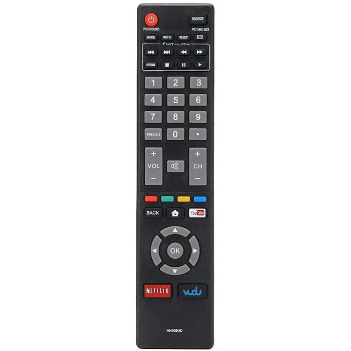 Telecomanda pentru Magnavox NH409UD, x-remote, Netflix, YouTube, Vudu, Negru