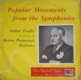 Disc vinil, LP. Popular Movements From The Symphonies - Abridged Versions-Arthur Fiedler, Boston Promenade Orche