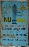 Reclama vintage Nu deschideți tubul de oxigen