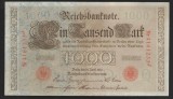 GERMANIA 1000 / 1.000 MARCI / MARK 1910 [13] P - 44b , Serie Rosie , Sufix J , 7 cifre Litera Q , XF+ / a UNC
