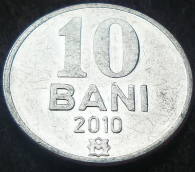 Moneda 10 BANI - REPUBLICA MOLDOVA, anul 2010 *cod 1878 foto