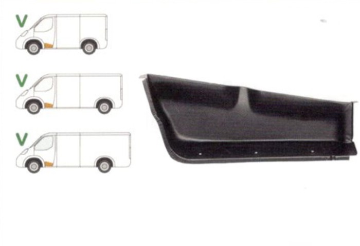 Treapta usa Mercedes Sprinter 208-416 01.1995-2006, VW LT 1996-12.2005, usa Fata partea Stanga,