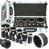 Set carote 6-68mm cu vidia pentru metal burghie din titan 11piese (21210)