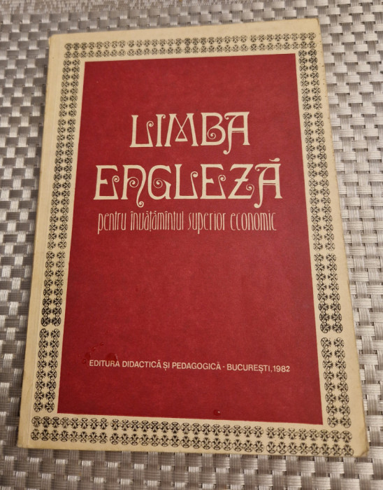 Limba engleza pentru invatamantul superior economic Livia Galis