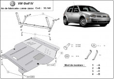 Scut motor metalic VW Golf 4 1997-2007 foto