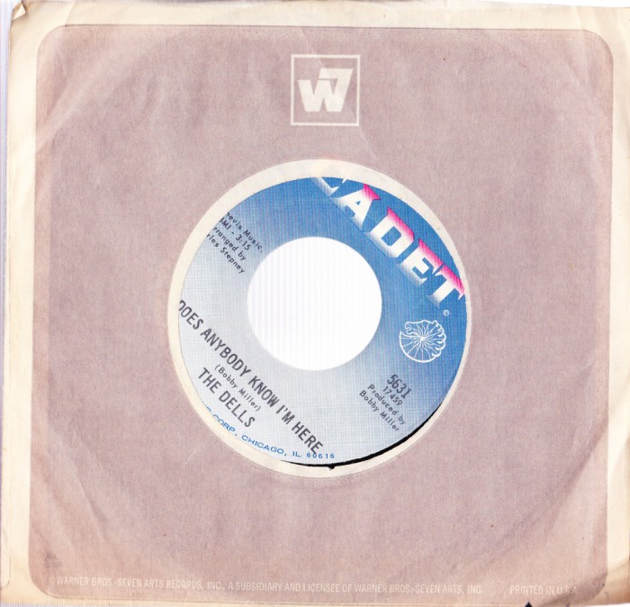 AMS - THE DELLS - DOES ANYBODY KNOW I`M HERE/MAKE SURE (DISC VINIL, LP 7`)
