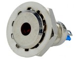 Lampă LED roșie 24V &Oslash;12mm IP67