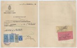 Romania, Primaria Sectorului III Albastru, Certificat, Bucuresti, 1934