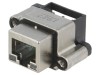 Soclu RJ45 cu LED IP67 pentru panou THT