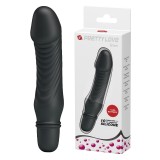 Vibrator Pretty Love Stev, 10 Moduri Vibratii, Silicon, Negru, 13.5 cm