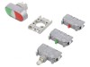 Comutator Dublu cu LED Roșu/Verde 22mm