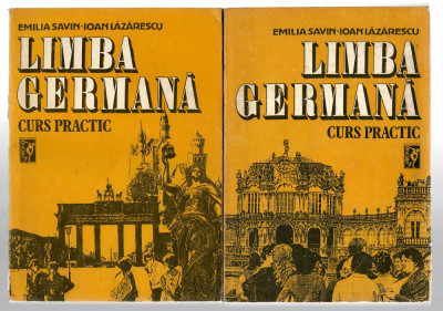 Limba Germana - Curs practic 2 vol., E. Savin/I. Lazarescu, Ed. Miron 1992 foto