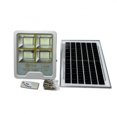 Proiector Solar 200w IP 67 cu panou solar foto