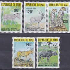 DB1 Fauna Africana Mali 1980 5 v. MNH