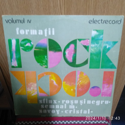 -Y- FORMATII ROCK 4 ( SRARE VG + ) DISC VINIL LP foto
